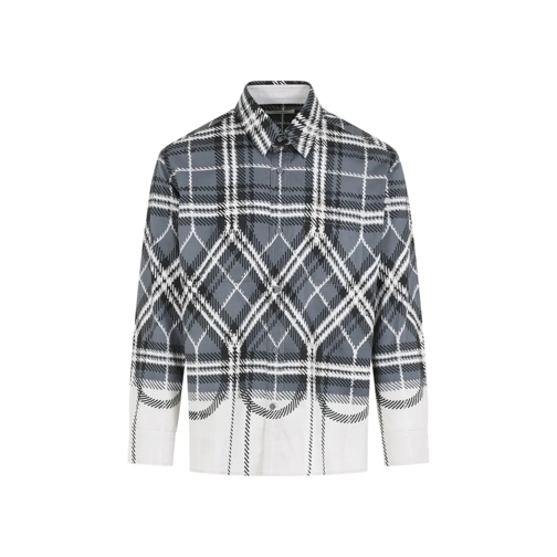 Craig Green Chemises Grey Plaid Cotton Fade Shirt Grey