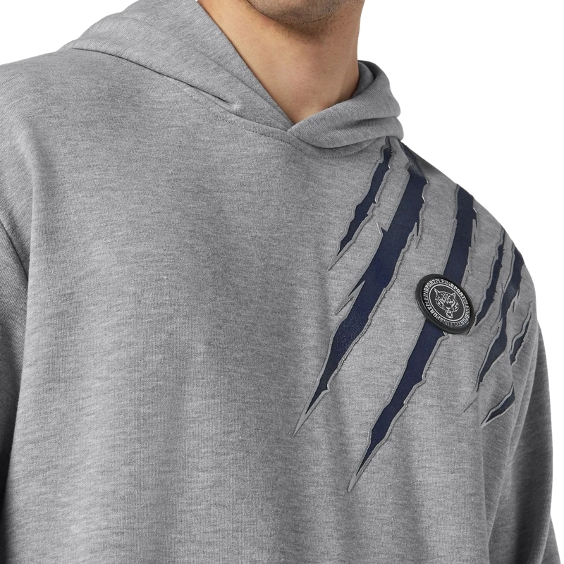 Plein Sport Top Sweatshirt Mit Kapuze Scratch grau(Image 5)