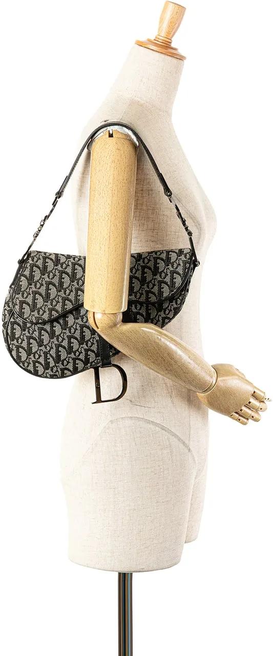 Thumbnail - Christian Dior Hobo Bags - Diorissimo Canvas Saddle Bag - Gr. unisize - in Blau - für Damen