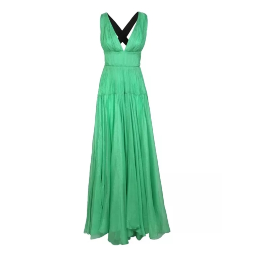 Maria Lucia Hohan Green Calliope Long Dress Green Jurken