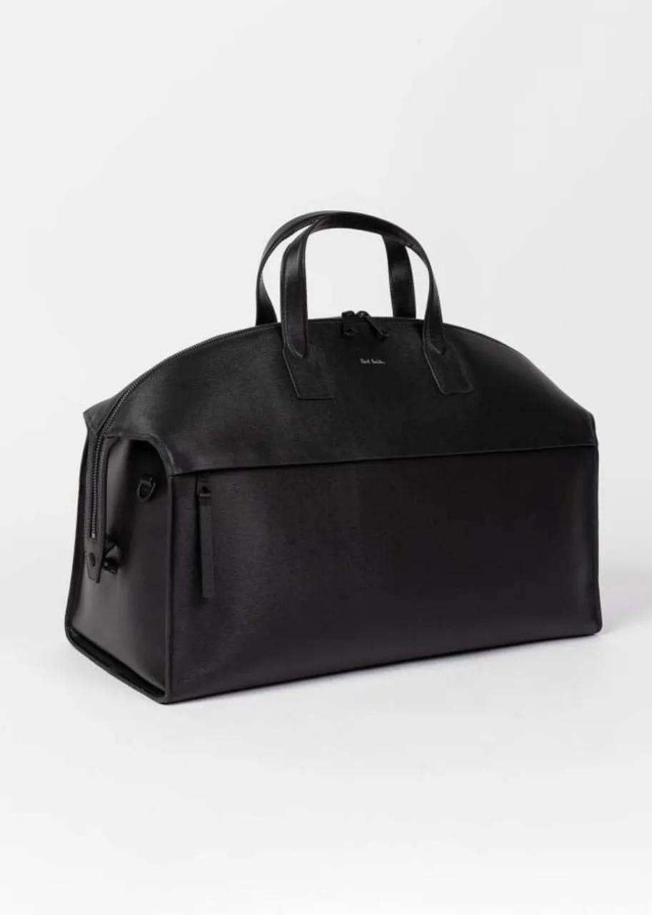 Paul Smith Rugzakken Sac Week-End cuir rainure Noir M1A 7740 ASGRAI 79 in zwart