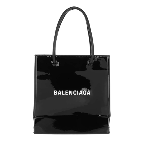 Balenciaga Shopping Tote XXS Patent Leather Black Tote