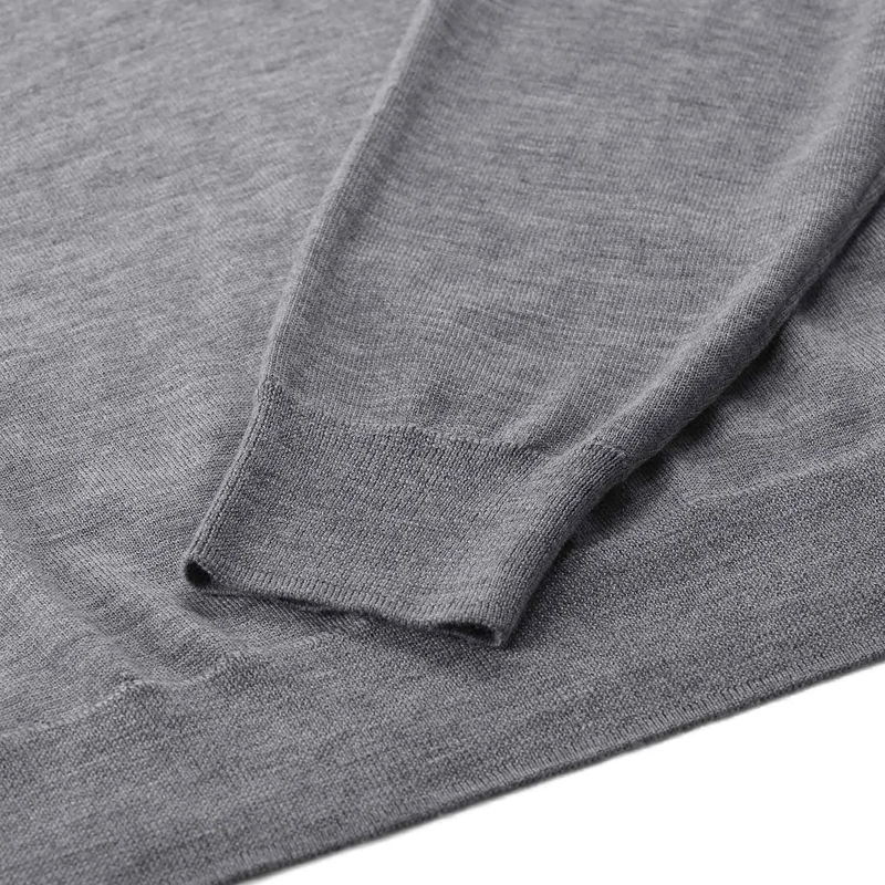 Anine Bing Polo Pullover Lee aus Merinowolle & Kaschmir grau(Image 4)