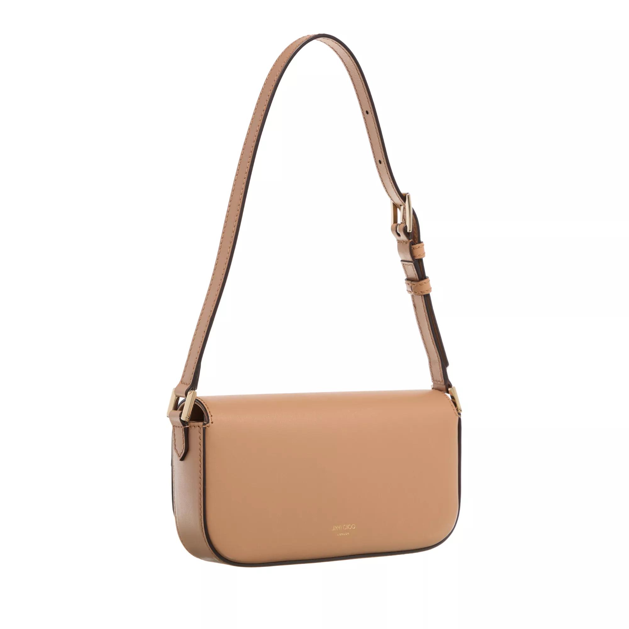 Jimmy Choo Pochettes Avenue Mini Shoulder Bag in beige