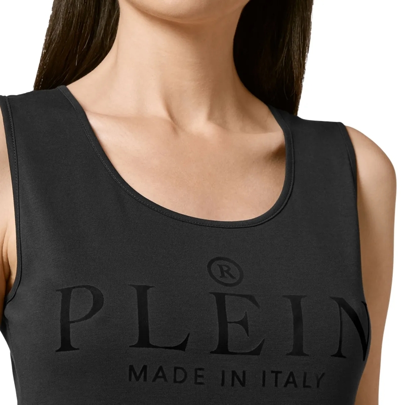 Philipp Plein Top Tanktop Iconic Plein creme(Image 5)