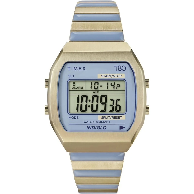 Timex Automatikuhr Digitaluhr Timex 80 blau
