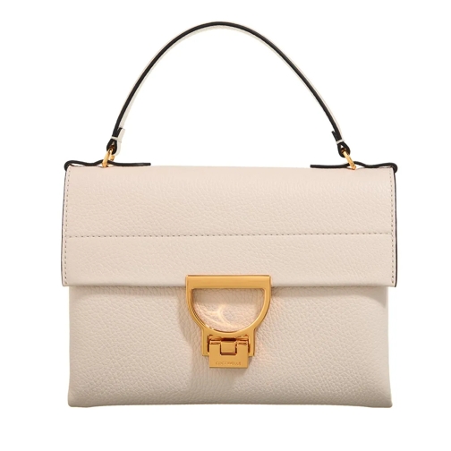 Coccinelle Arlettis Lambskin White Satchel