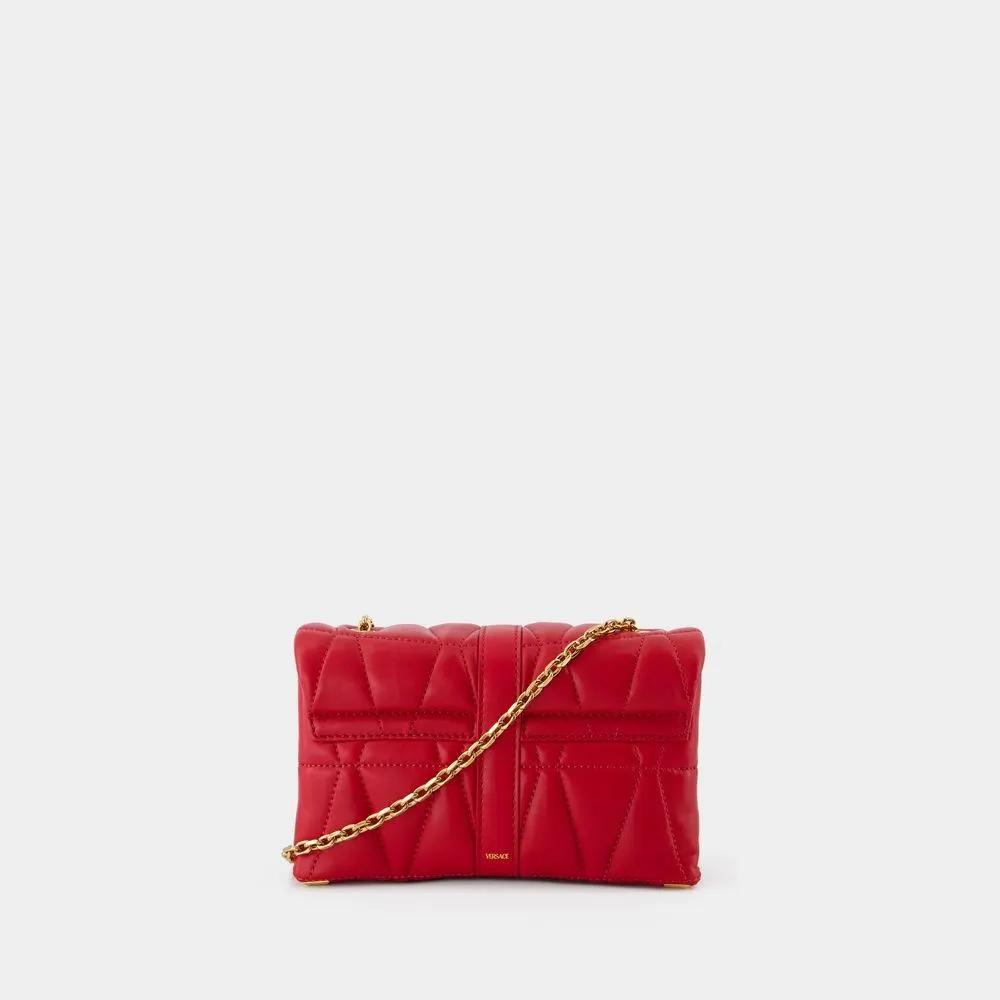 Versace Hobo bags Kleio Mini Shoulder Bag Leather Red in rood