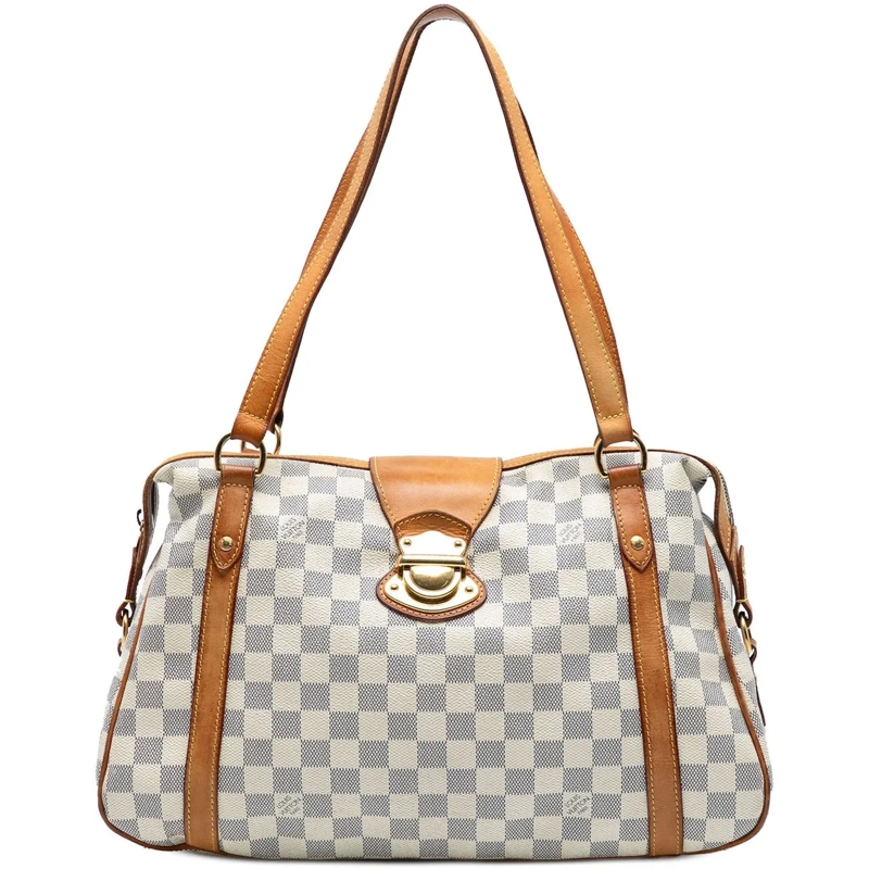 Louis Vuitton Schultertasche Damier Azur Stresa PM weiß