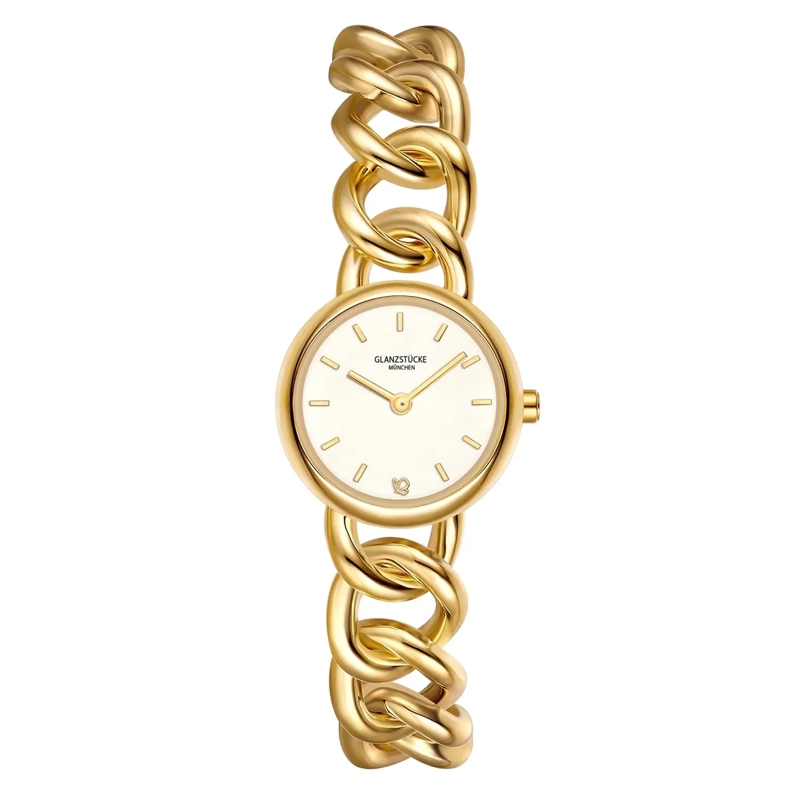 Glanzstücke München Automatikuhr Damen Armbanduhr Metall-Legierung gold