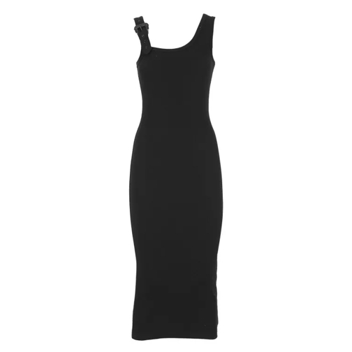 Versace Jeans Couture Ribbed Dress Black 