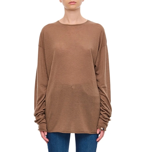 Extreme Cashmere Pull Gemini Cashmere Round Neck Sweater Brown