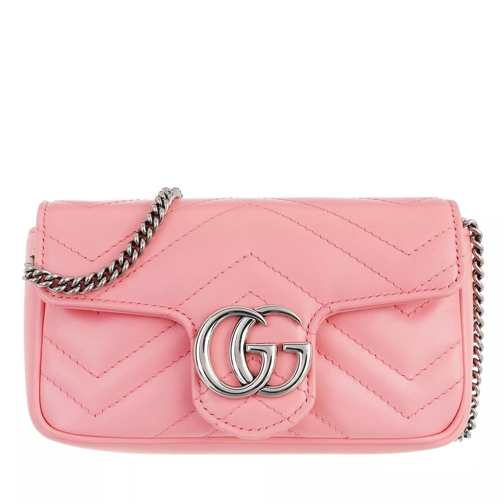 Gucci GG Marmont Matelassé Leather Super Mini Bag Wild Rose Minitasche
