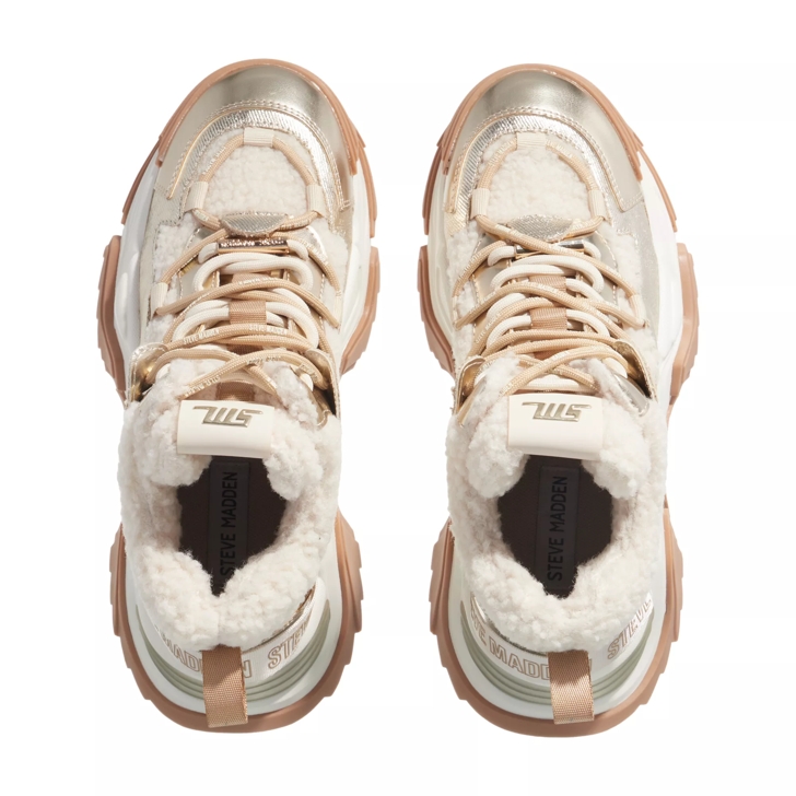 Steve madden hot sale sneakers gold