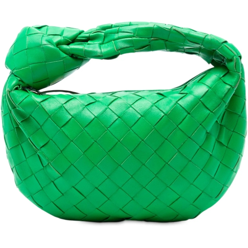 Bottega Veneta Schultertasche Mini Nappa Intrecciato Jodie grün
