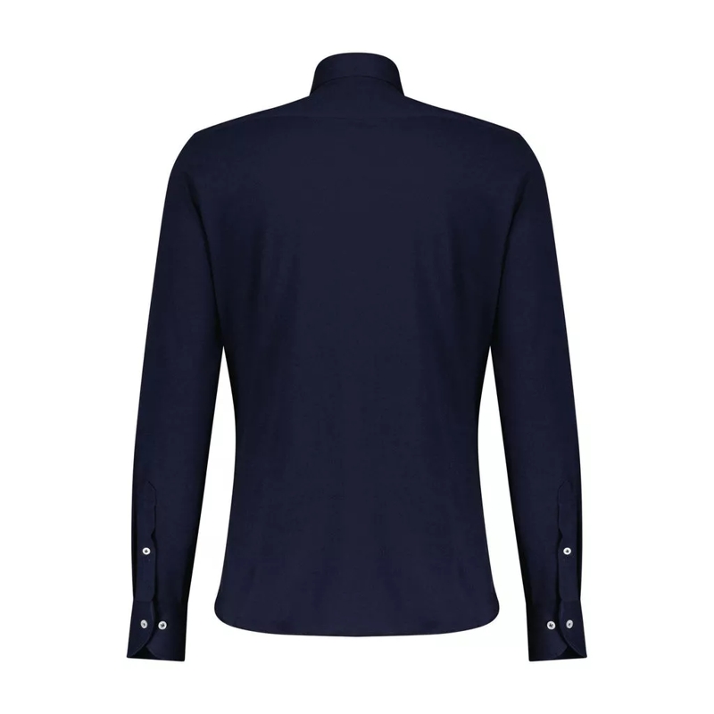 fakts  Slim-Fit Baumwollhemd Dunkelblau(Image 4)