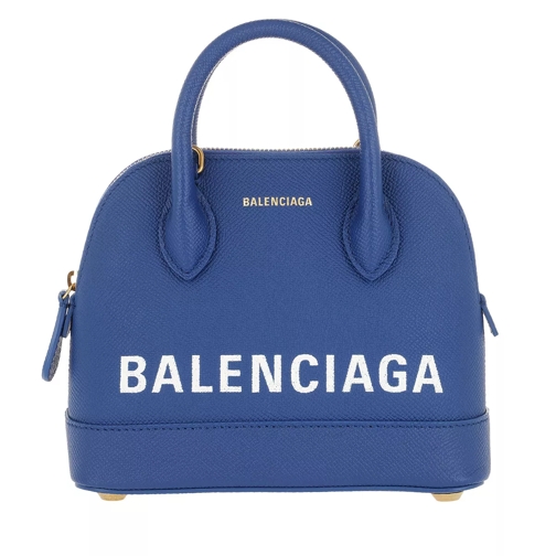 Balenciaga Ville Top Handle Bag XXS Blue Crossbody Bag