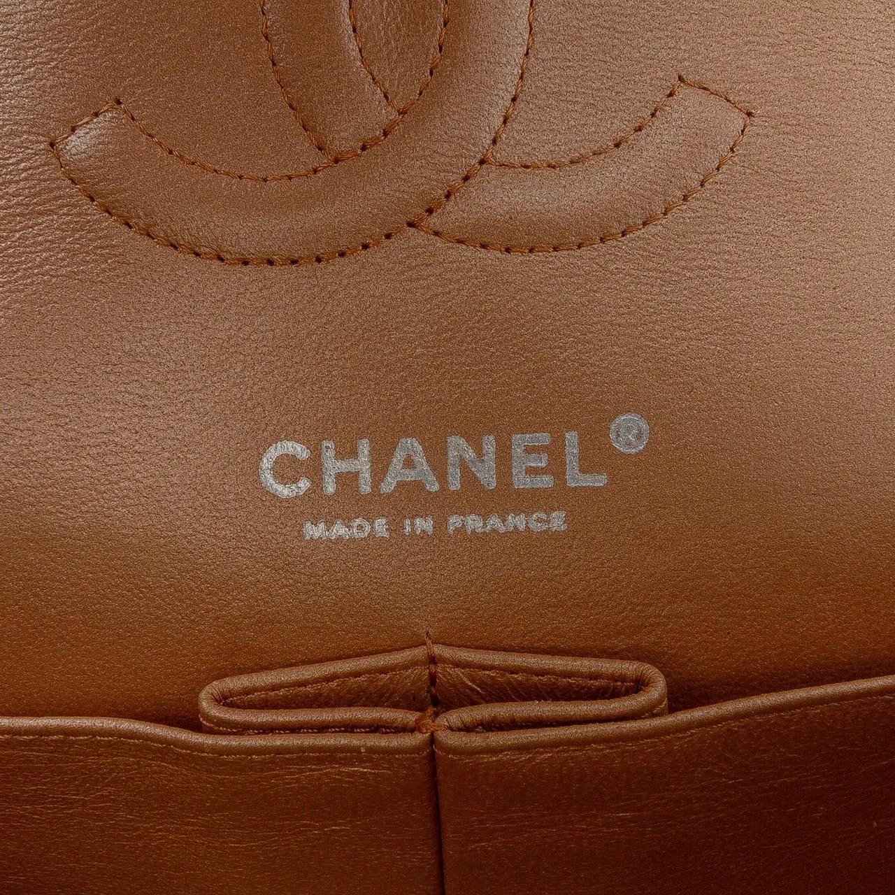 Thumbnail - Chanel Hobo Bags - Medium Classic Metallic Caviar Double Flap - Gr. unisize - in Braun - für Damen