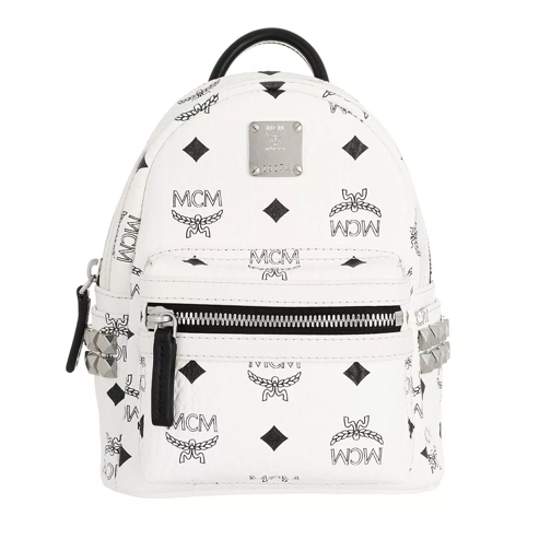 MCM Stark Backpack White Backpack