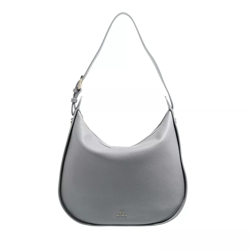AIGNER Ivy Small Medium Industrial Grey Hobo Bag