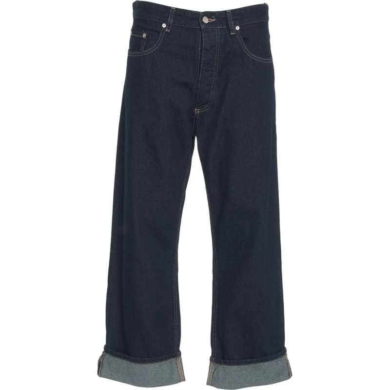 ICON DENIM Jeans à jambe droite Straight cut jeans 'Ross' blau