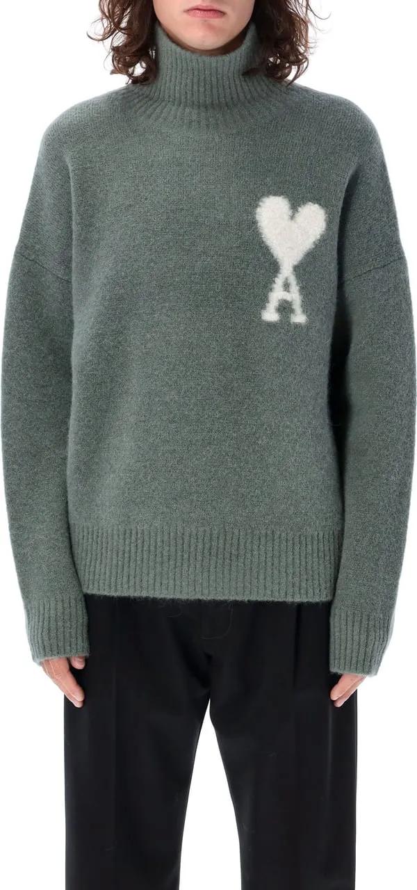 Thumbnail - AMI Paris - OFF WHITE ADC SWEATER - Größe XXL - grün