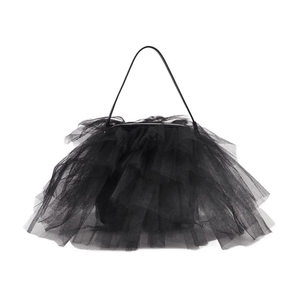 Simone Rocha Hobo bags Mini Frilly Tutu Crossbody Polyester Black in zwart