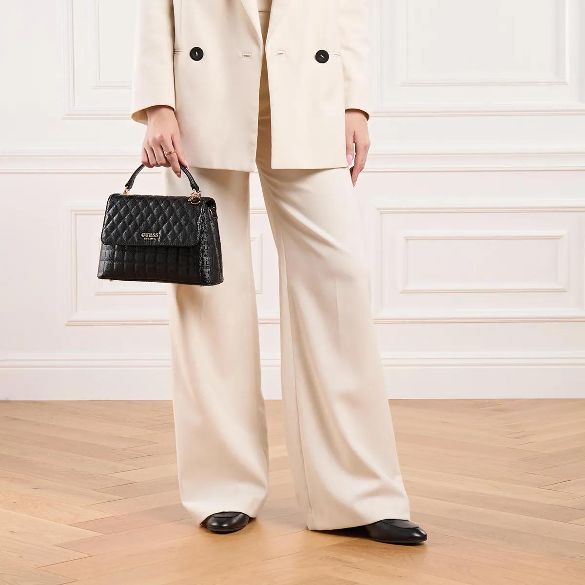 Guess Satchels Yarmilla Top Handle Flap in zwart
