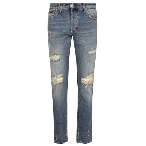 Philipp Plein Jeans Denim Trousers Skinny Fit Blue