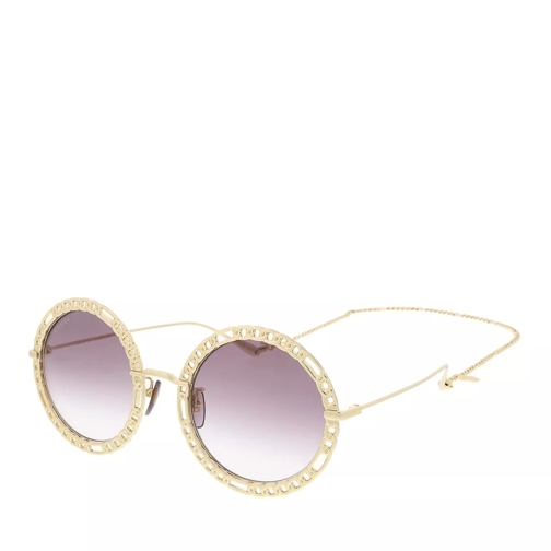 Gucci GG1113S-002 53 Woman Metal Gold-Violet Sonnenbrille