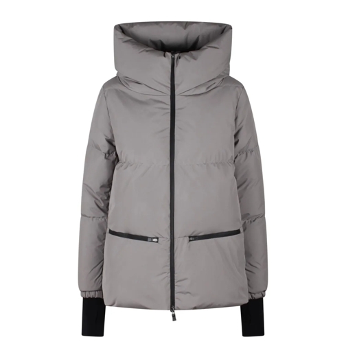 Herno Hooded Down Jacket Grey Giacca di transizione