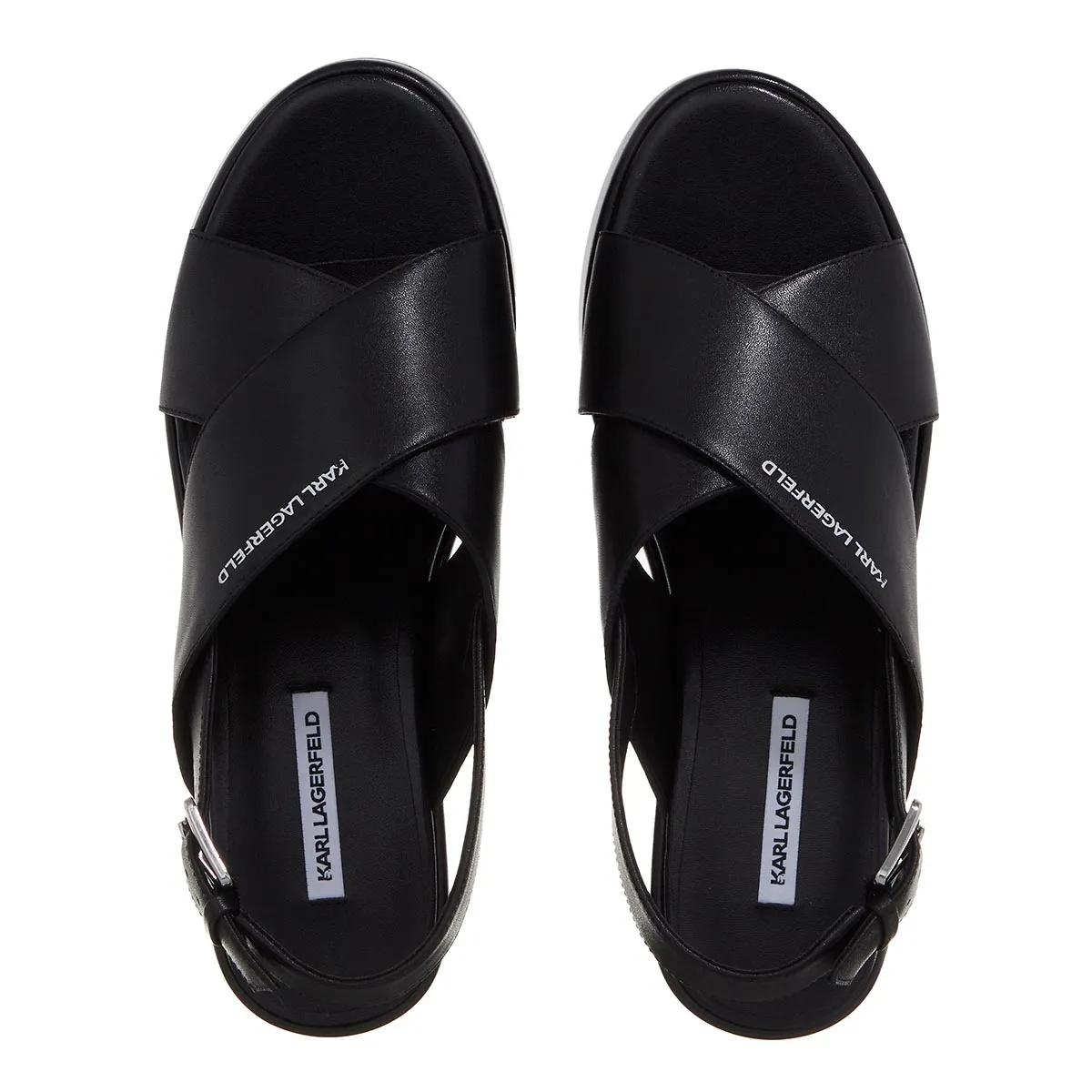 Thumbnail - Karl Lagerfeld Sandaletten mit Absatz - Wendy Kross Strap Sling - Gr. 39 (EU) - in Schwarz - für Damen