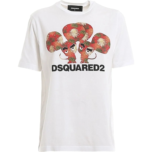 Dsquared2 T-Shirts Dsquared2 Cotton Logo T-Shirt weiß