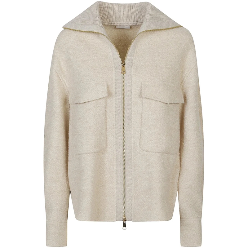 Moncler Veste de transition Shirt Jacket Brown braun