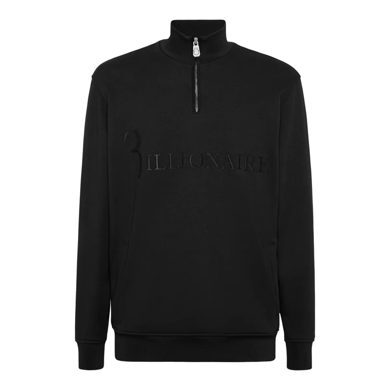 BILLIONAIRE Daunenjacke Jogging-Jacke Logo schwarz