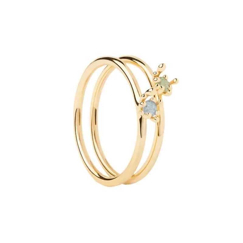 PDPAOLA Bague Color Ring Gold