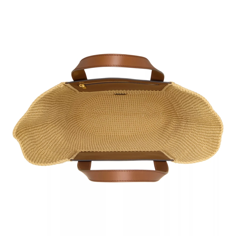 Bally Shopper Lace Tote Natural/Cuero+Oro(Image 5)