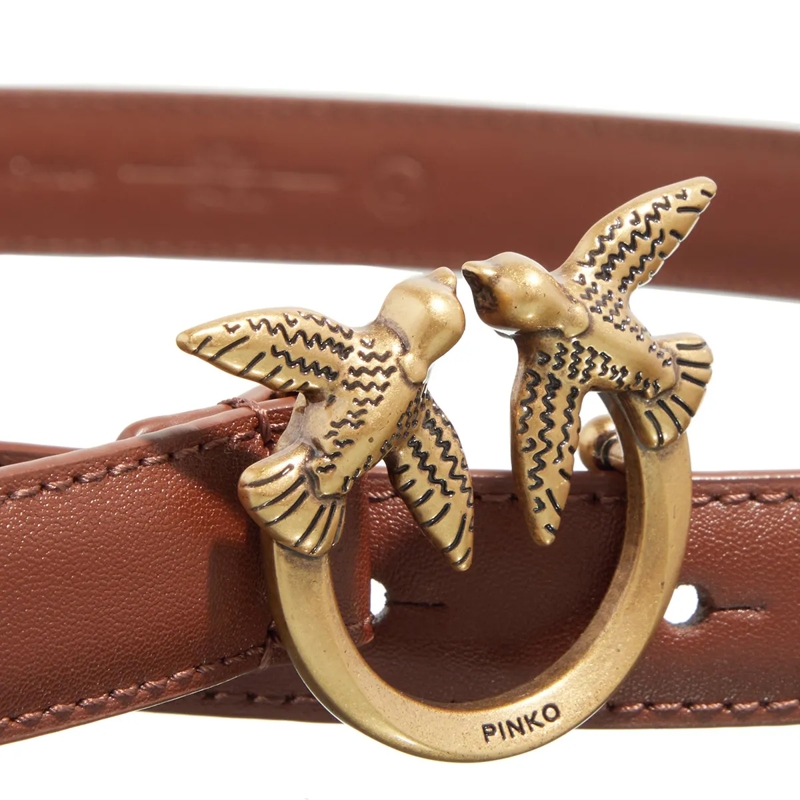 Pinko Ledergürtel Love Berry H2 Belt Cuoio(Image 8)
