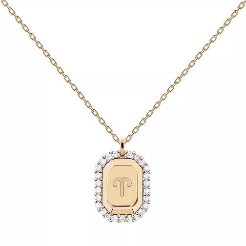 PDPAOLA Aries Necklace Gold Mittellange Halskette