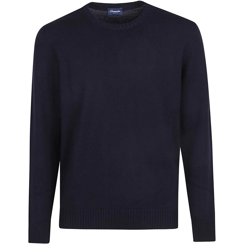 Drumohr  Round Neck Sweater Blue blau