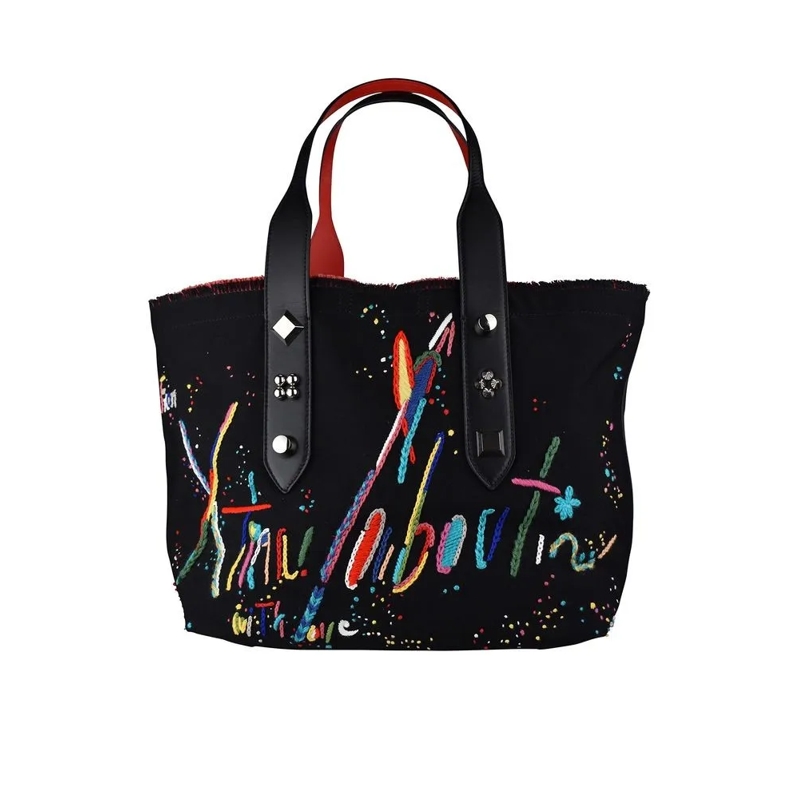 Christian Louboutin Tote Frangibus Medium Tote Bag Black