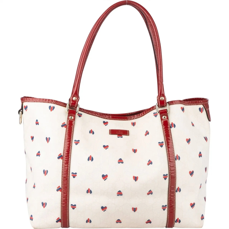 Gucci Schultertasche Gucci GG Monogram Hearts Handbag mehrfarbig