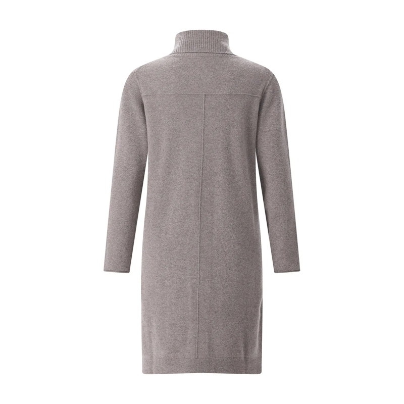 Hemisphere Strickkleid Midikleid aus Kaschmir grau(Image 3)