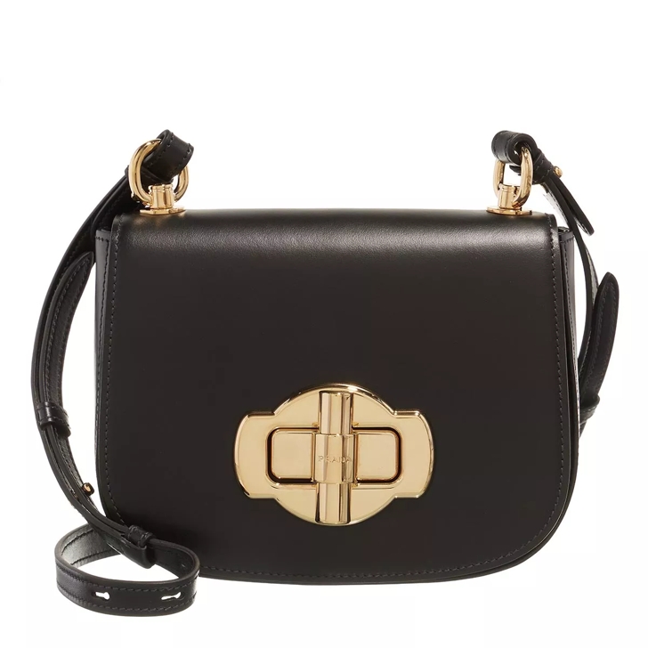 Prada City Leather Shoulder Bag Black, Mini Bag