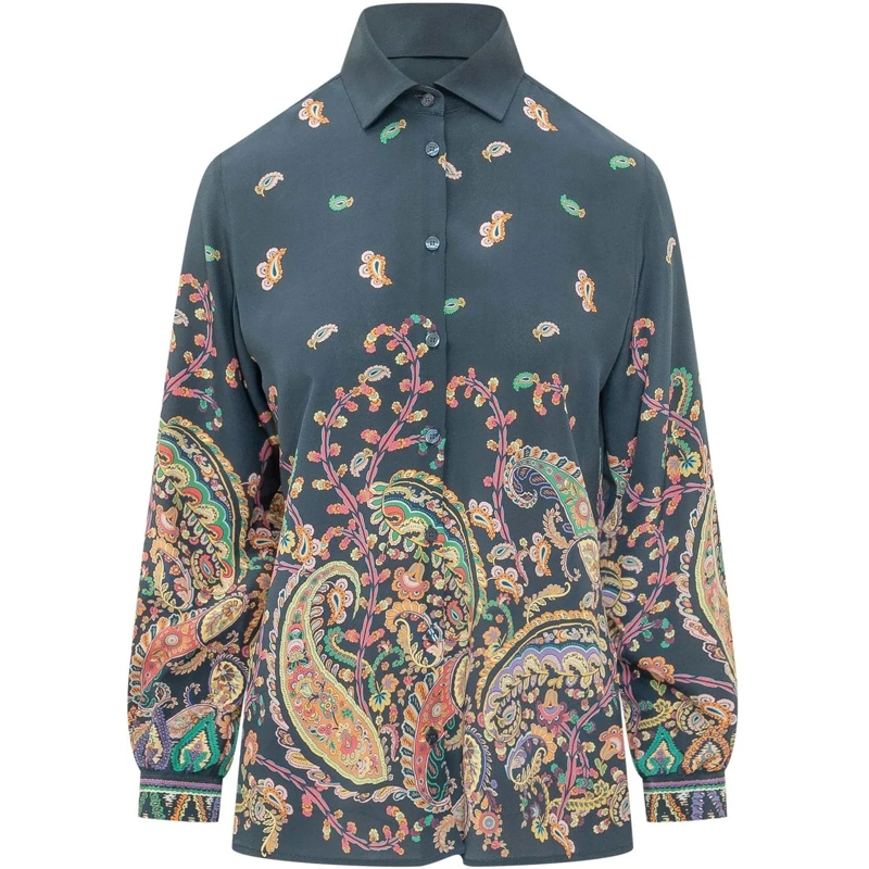 Etro Bluse Regular Fit Shirt mehrfarbig