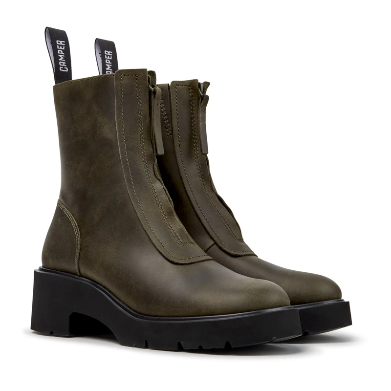 Camper Stiefel Unser Milah kombiniert eine robuste Sohle mit eine dunkel-grün(Image 2)