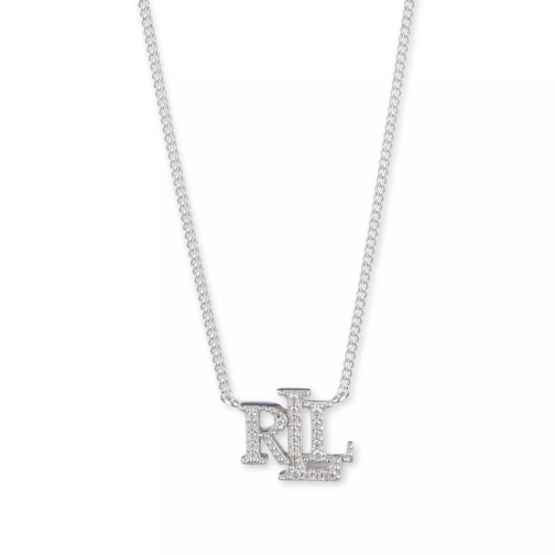Lauren Ralph Lauren Necklace 14 Pendant Silver/Crystal Short Necklace