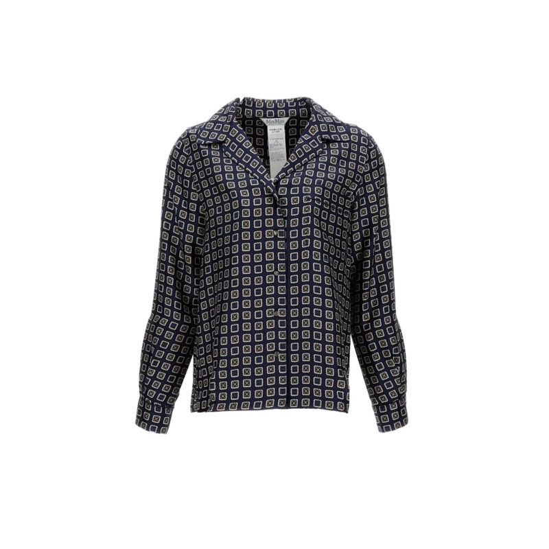 Max Mara Hemd Disco Patterned Shirt Black