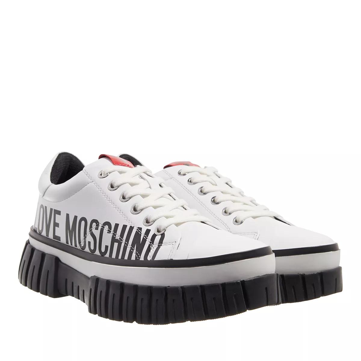 hval defekt celle Love Moschino Lovely Love Bianco | lace up shoes | fashionette