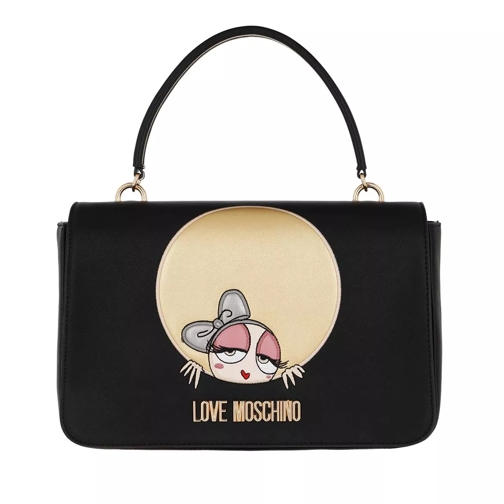 Love Moschino Logo Handle Bag Nero Schooltas